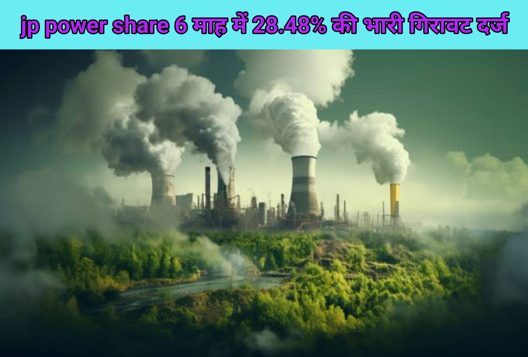 jp power share 6 माह में 28.48% की भारी गिरावट दर्ज