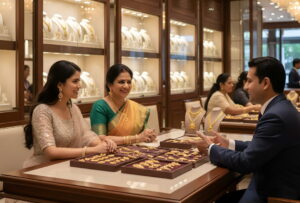 Kalyan jewellers share price 6 महीना में 35.96% तक गिर गया