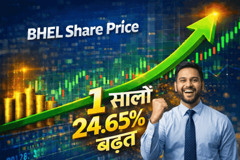 BHEL share price ने पिछले एक साल में 24.65%