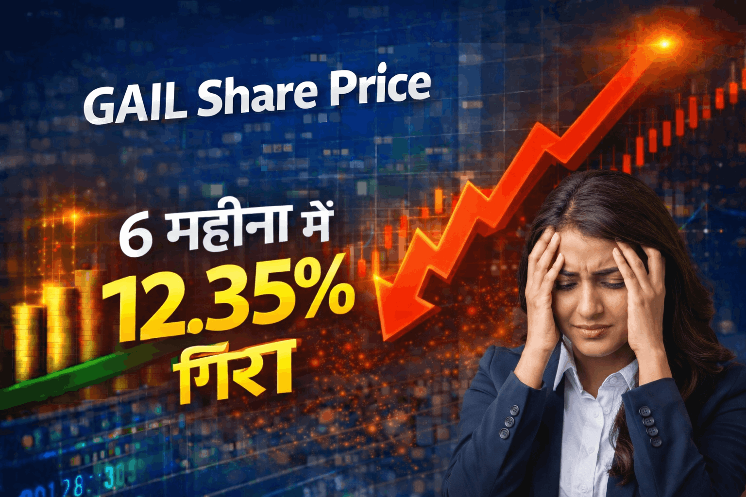 GAIL (India) Ltd के शेयर में पिछले 6 महीनों में लगभग 12.35%