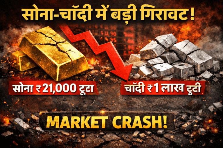 Gold Silver Crash जैसी तेज़ गिरावट की आशंका को नज़रअंदाज़ नहीं किया