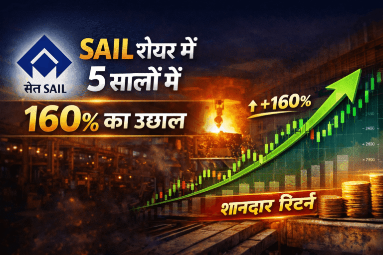 Sail share price 6 महीनों में करीब 21% की बढ़त और 1 साल में 40% से ज्यादा रिटर्न यह संकेत देते हैं